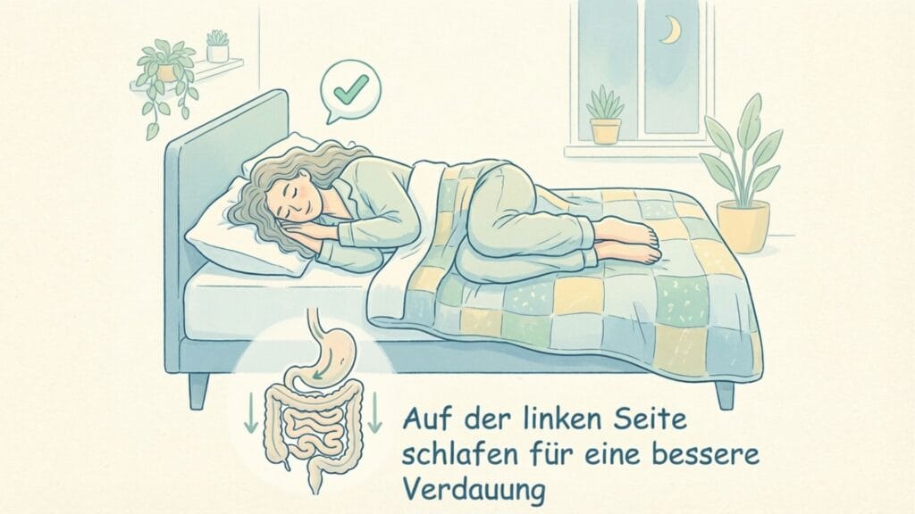 Auf der linken Seite schlafen – Die beste Position gegen Sodbrennen und für die Verdauung