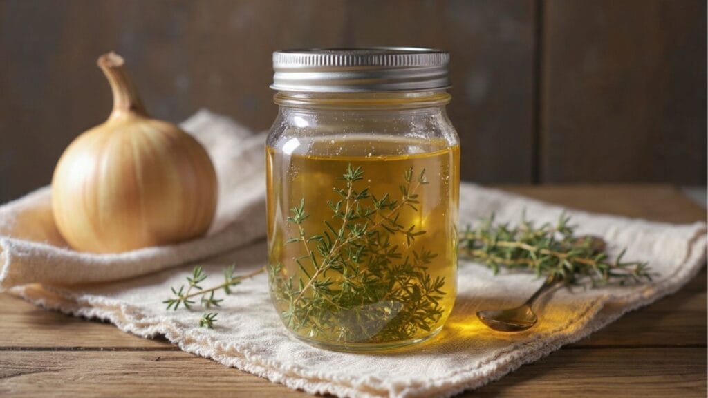 Der Turbo-Trick: Zwiebelsaft mit Thymian gegen festsitzenden Husten

