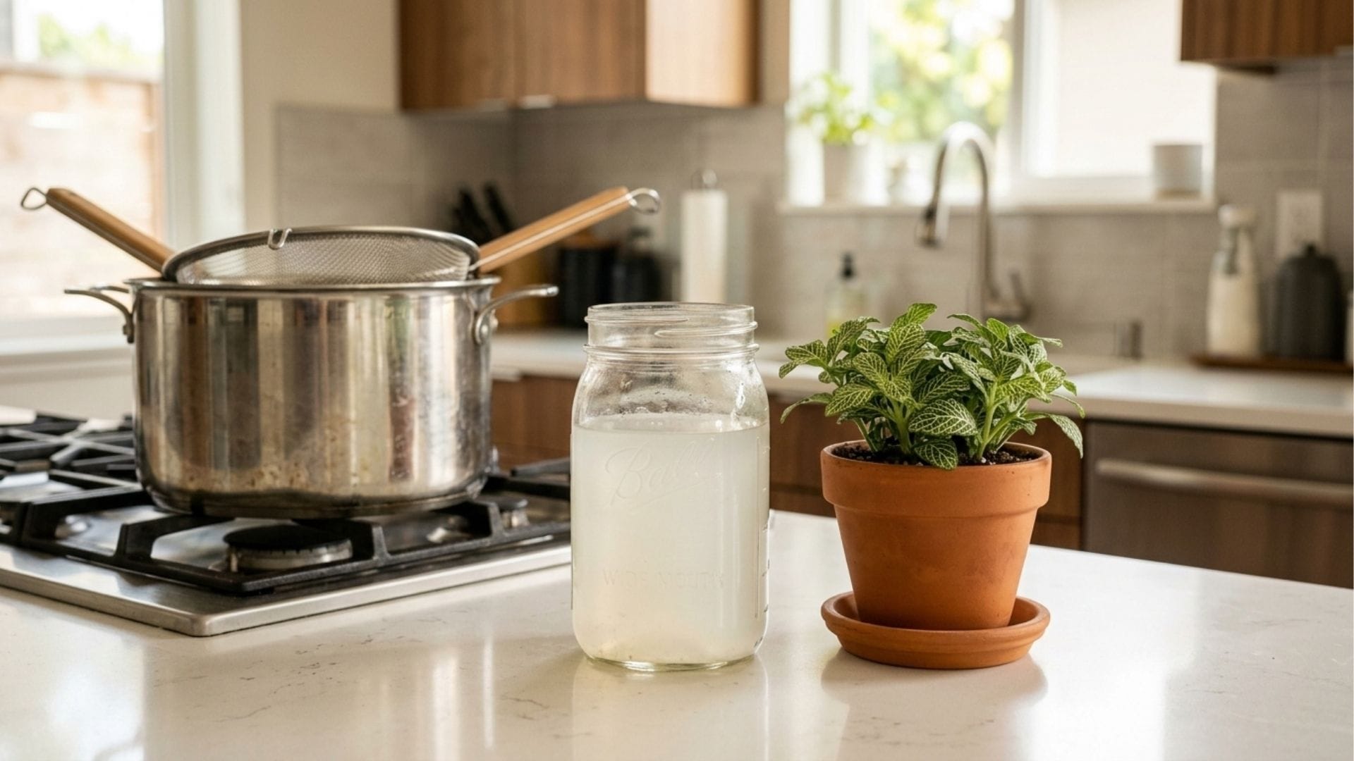 Nudelwasser als Pflanzenguss Zero Waste Küchenreste sinnvoll nutzen