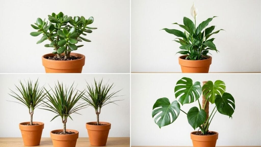 Pflegeleichte Zimmerpflanzen: Geldbaum, Einblatt, Drachenbaum und Monstera